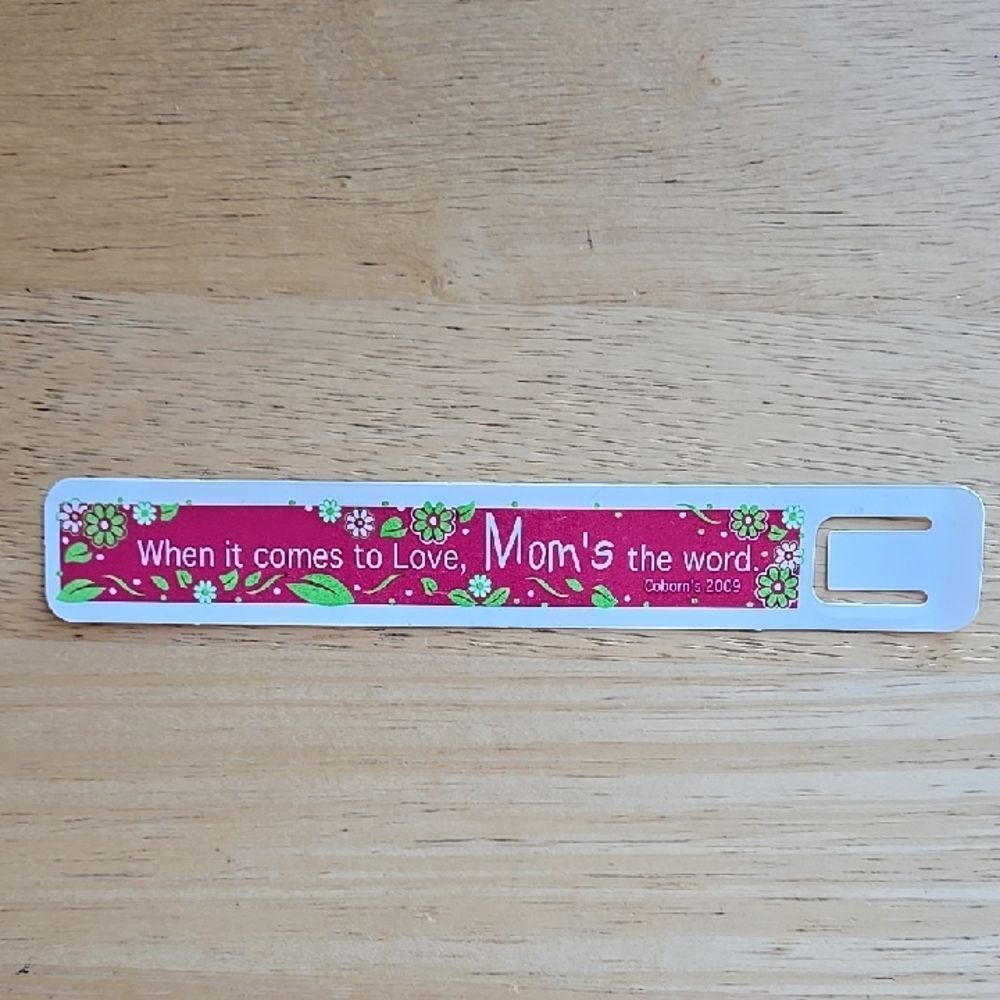Colorful Free Floral Bookmark Mom Love Plastic